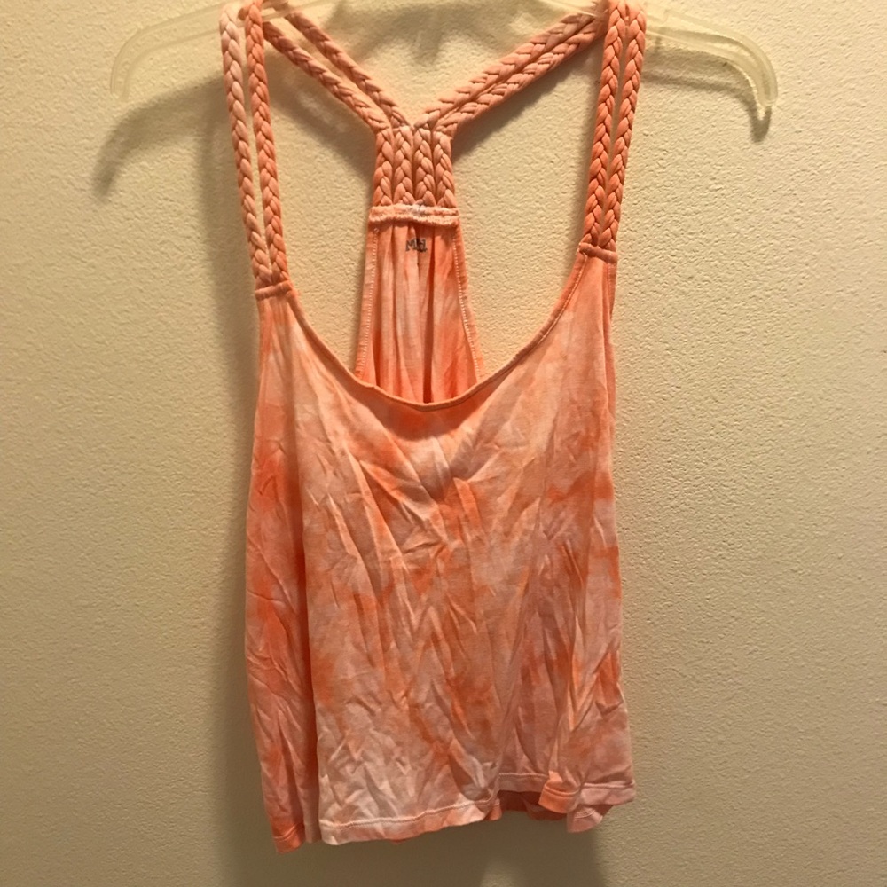Peach Tie-Dye tank top